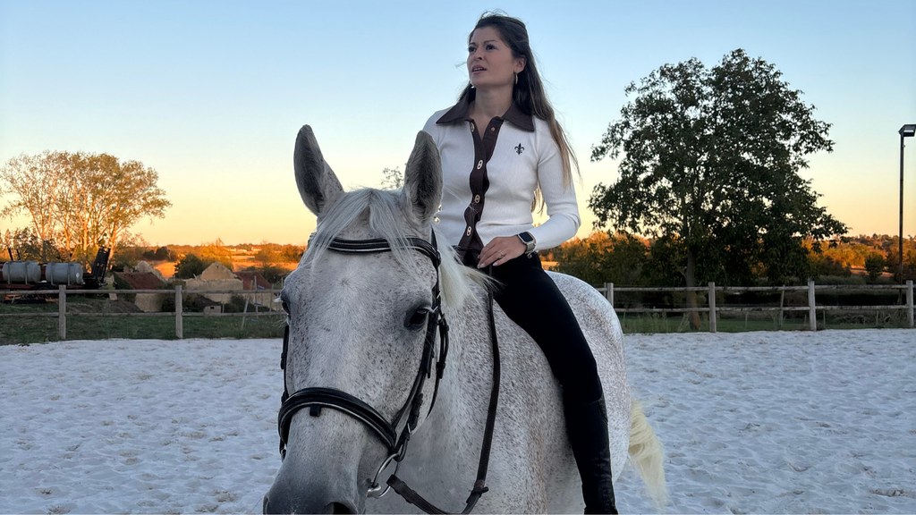 Gilet Femme Chambord — polo manches longues maille côtelée
