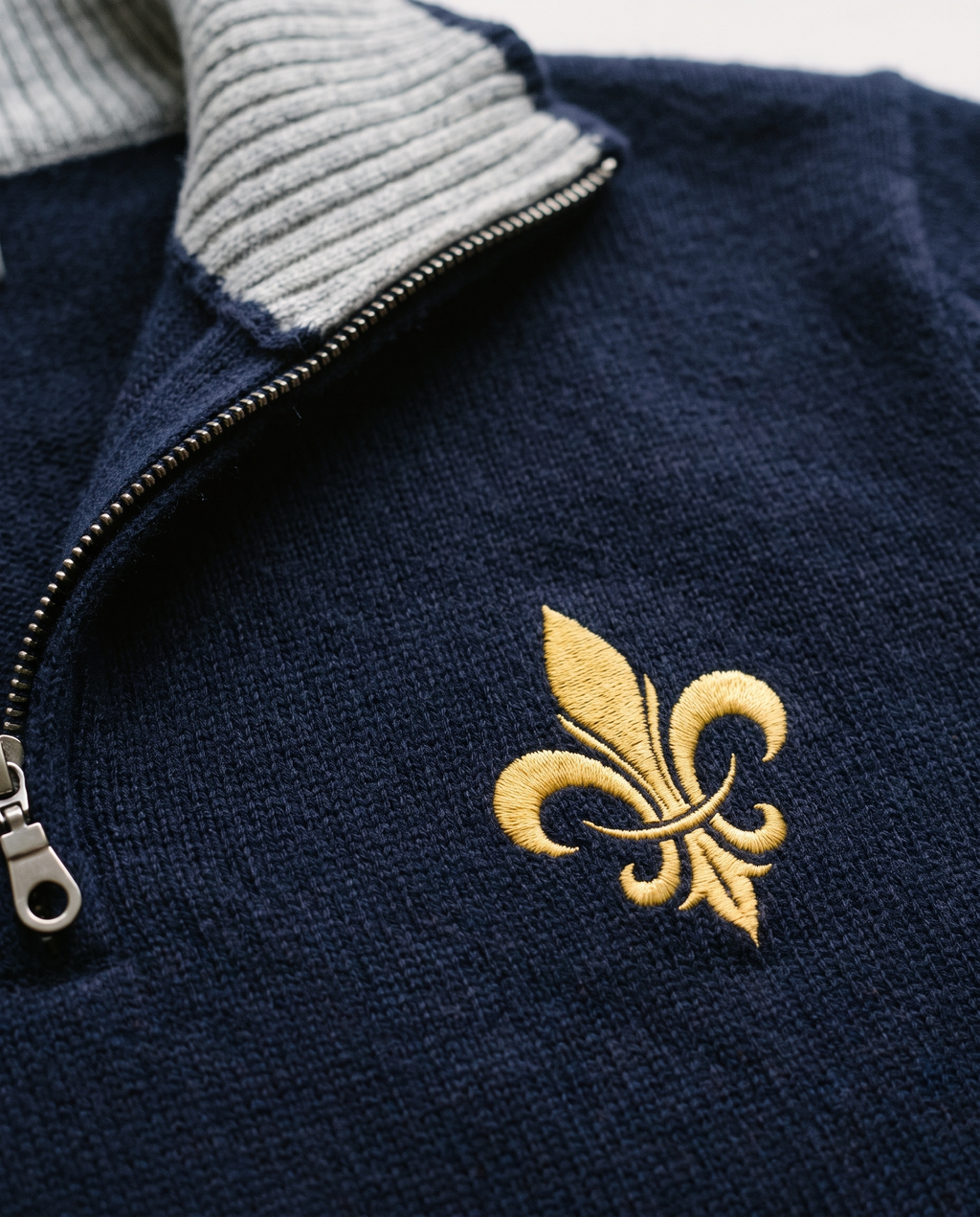 Pull en laine camionneur Vallery Bleu Marine