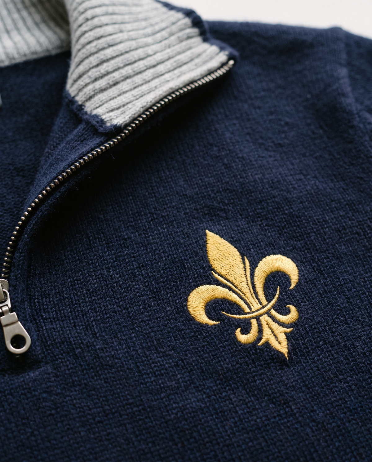 Pull en laine camionneur Vallery Bleu Marine